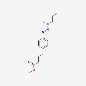 Ethyl 4-{4-[(1e)-3-butyl-3-methyltriaz-1-en-1-yl]phenyl}butanoate