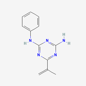 N~2~-Phenyl-6-(prop-1-en-2-yl)-1,3,5-triazine-2,4-diamine