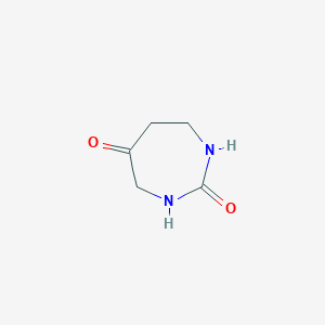 molecular formula C5H8N2O2 B14005632 1,3-Diazepane-2,5-dione CAS No. 72331-38-5