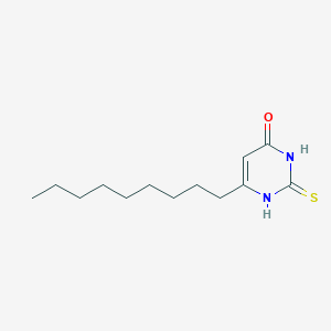 molecular formula C13H22N2OS B14005650 6-nonyl-2-sulfanylidene-1H-pyrimidin-4-one CAS No. 58349-08-9