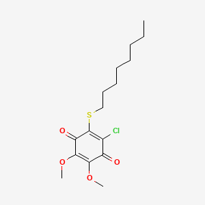 2-Chloro-5,6-dimethoxy-3-octylsulfanylcyclohexa-2,5-diene-1,4-dione