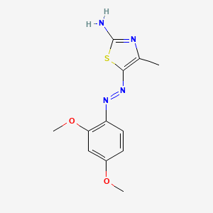 (5Z)-5-[2-(2,4-Dimethoxyphenyl)hydrazinylidene]-4-methyl-1,3-thiazol-2(5H)-imine