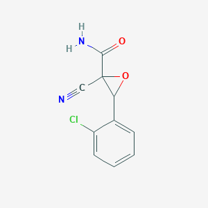 3-(2-Chlorophenyl)-2-cyanooxirane-2-carboxamide