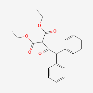 molecular formula C21H22O5 B14005726 Diethyl(diphenylacetyl)propanedioate CAS No. 20618-11-5