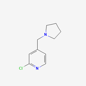 molecular formula C10H13ClN2 B1400573 2-氯-4-(吡咯烷-1-基甲基)吡啶 CAS No. 1204701-61-0