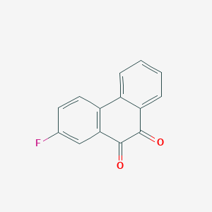 molecular formula C14H7FO2 B14005732 2-Fluorophenanthrene-9,10-dione CAS No. 1496-13-5