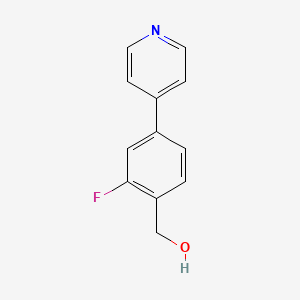 (2-Fluoro-4-(pyridin-4-yl)phenyl)methanol