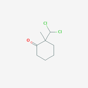 molecular formula C8H12Cl2O B14005747 Cyclohexanone, 2-(dichloromethyl)-2-methyl- CAS No. 26775-54-2