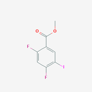 molecular formula C8H5F2IO2 B1400576 2,4-二氟-5-碘苯甲酸甲酯 CAS No. 1113050-16-0