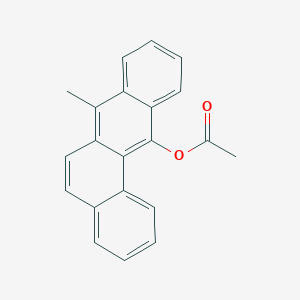 molecular formula C21H16O2 B14005787 Benz[a]anthracen-12-ol, 7-methyl-, acetate CAS No. 17526-28-2