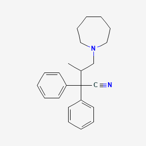 4-(Azepan-1-yl)-3-methyl-2,2-diphenylbutanenitrile