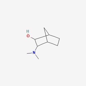 molecular formula C9H17NO B14005816 Bicyclo(2.2.1)heptan-2-ol, 3-(dimethylamino)-, (endo,endo)- CAS No. 57070-90-3