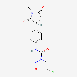 1-(2-Chloroethyl)-3-[4-(1-methyl-2,5-dioxopyrrolidin-3-yl)phenyl]-1-nitrosourea