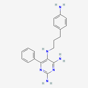 N5-[3-(4-aminophenyl)propyl]-6-phenyl-pyrimidine-2,4,5-triamine