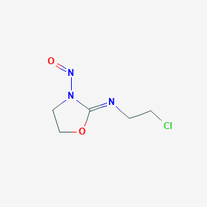 (2Z)-N-(2-Chloroethyl)-3-nitroso-1,3-oxazolidin-2-imine