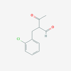 molecular formula C11H11ClO2 B14005864 2-(2-Chlorobenzyl)-3-oxobutanal CAS No. 91193-13-4