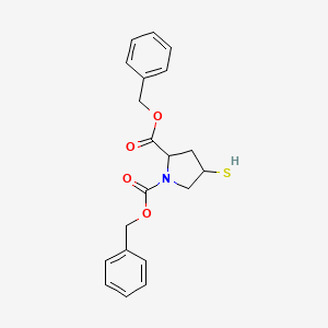 Dibenzyl(2S,4S)-4-mercaptopyrrolidine-1,2-dicarboxylate