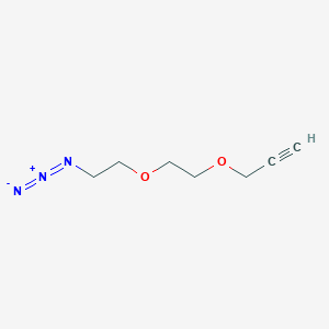 B1400588 3-(2-(2-Azidoethoxy)ethoxy)prop-1-yne CAS No. 1245006-63-6