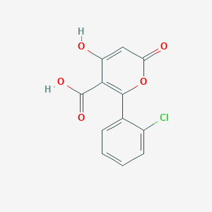 2H-Pyran-5-carboxylicacid, 6-(2-chlorophenyl)-4-hydroxy-2-oxo-