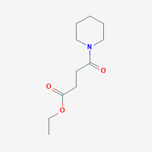 molecular formula C11H19NO3 B14005894 Ethyl 4-oxo-4-(piperidin-1-yl)butanoate CAS No. 6942-15-0