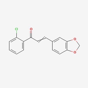 3-(1,3-benzodioxol-5-yl)-1-(2-chlorophenyl)prop-2-en-1-one