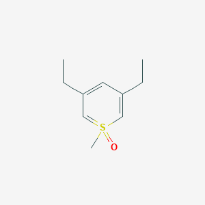 3,5-Diethyl-1-methylthiopyran 1-oxide