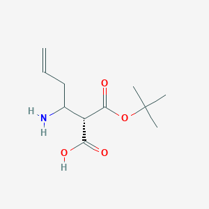 (2S)-3-amino-2-[(2-methylpropan-2-yl)oxycarbonyl]hex-5-enoic acid