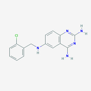 n6-(2-Chlorobenzyl)quinazoline-2,4,6-triamine