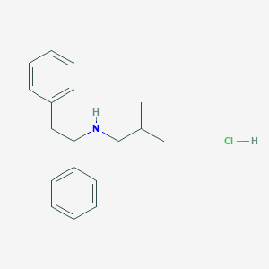 Ethylamine, 1,2-diphenyl-N-isobutyl-, hydrochloride