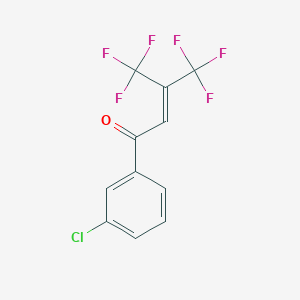 1-(3-Chlorophenyl)-4,4,4-trifluoro-3-(trifluoromethyl)but-2-en-1-one