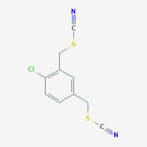 [2-Chloro-5-(thiocyanatomethyl)phenyl]methyl thiocyanate