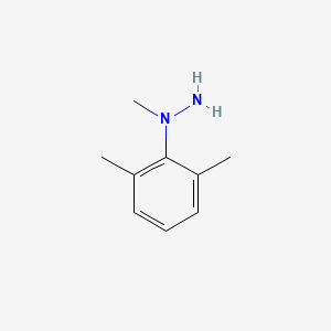 molecular formula C9H14N2 B14005987 1-(2,6-Dimethylphenyl)-1-methylhydrazine CAS No. 6304-61-6