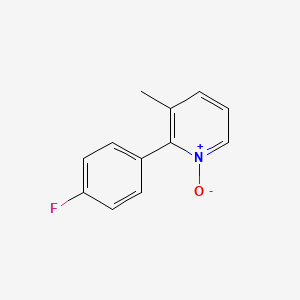 molecular formula C12H10FNO B1400601 2-(4-Fluorophenyl)-3-methylpyridine 1-oxide CAS No. 1175127-66-8