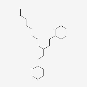 1-Cyclohexyl-3-(2-cyclohexylethyl)hendecane