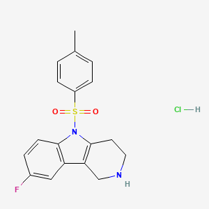 8-fluoro-5-tosyl-2,3,4,5-tetrahydro-1H-pyrido[4,3-b]indole hydrochloride