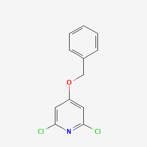 molecular formula C12H9Cl2NO B1400615 4-(Benzyloxy)-2,6-dichloropyridine CAS No. 1262133-20-9