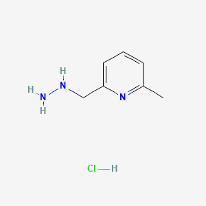 2-(hydrazinylmethyl)-6-methylpyridine HCl