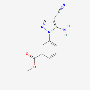 3-(5-Amino-4-cyanopyrazol-1-yl)-benzoic acid ethyl ester