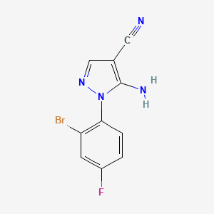 5-Amino-1-(2-bromo-4-fluorophenyl)-1H-pyrazole-4-carbonitrile