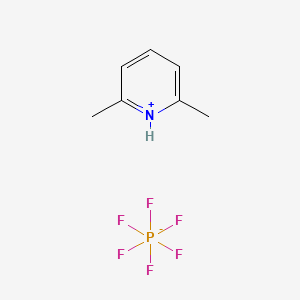 molecular formula C7H10F6NP B14006185 2,6-Lutidine hexafluorophosphate 