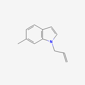 molecular formula C12H13N B1400622 1H-Indole, 6-methyl-1-(2-propen-1-yl)- CAS No. 1346789-26-1