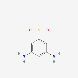molecular formula C7H10N2O2S B1400623 5-(甲磺酰基)苯-1,3-二胺 CAS No. 945397-19-3