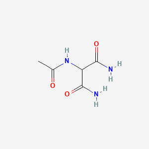 molecular formula C5H9N3O3 B14006230 2-Acetamidopropanediamide CAS No. 89417-98-1