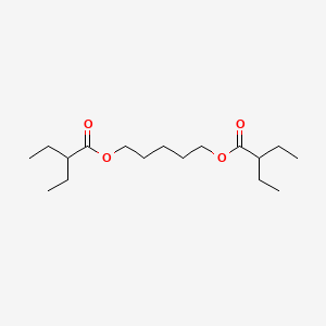 molecular formula C17H32O4 B14006238 Pentane-1,5-diyl bis(2-ethylbutanoate) CAS No. 6624-72-2