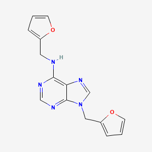 N,9-bis(furan-2-ylmethyl)purin-6-amine