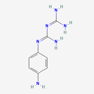 molecular formula C8H12N6 B14006247 2-(4-Aminophenyl)-1-(diaminomethylidene)guanidine CAS No. 50807-98-2