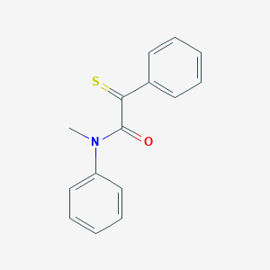 molecular formula C15H13NOS B14006252 Benzeneacetamide,N-methyl-N-phenyl-a-thioxo- CAS No. 65117-43-3