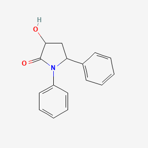 molecular formula C16H15NO2 B14006255 3-Hydroxy-1,5-diphenylpyrrolidin-2-one CAS No. 19344-93-5