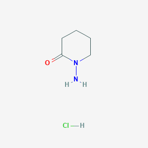 molecular formula C5H11ClN2O B1400626 1-Aminopiperidin-2-one hydrochloride CAS No. 31967-08-5