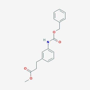 molecular formula C18H19NO4 B14006282 Methyl 3-(3-{[(benzyloxy)carbonyl]amino}phenyl)propanoate CAS No. 1238-05-7